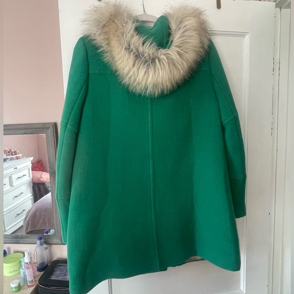 J Crew Stadium Cloth Chateau Parka Heathered Emerald 8 - Picture 2 of 4